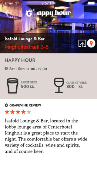 Reykjavik Happy Hour App