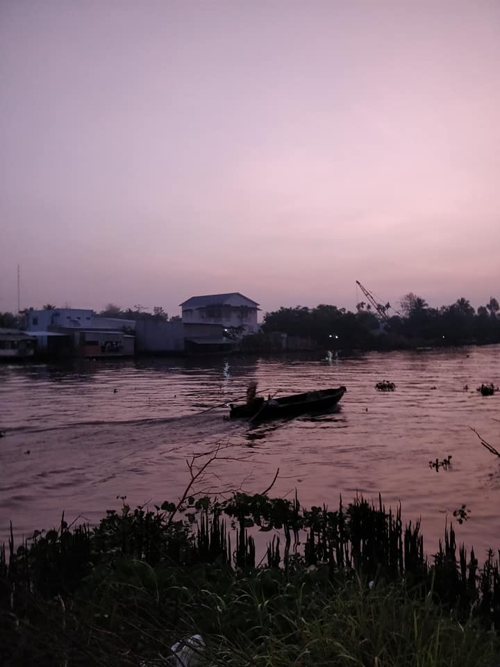 i canali di can tho all'alba sul Mekong