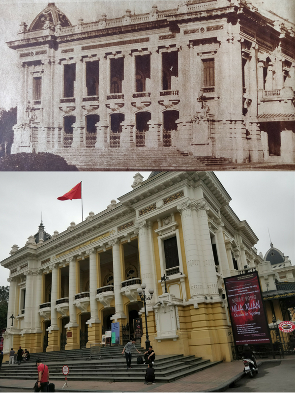 Il teatro (oggi Nhà hát Lớn Hà o Hanoi Opera House)