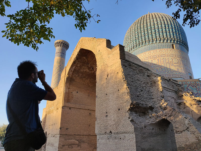 Complesso monumentale Gur-e Amir a Samarcanda durante il nostro Uzbekistan tour