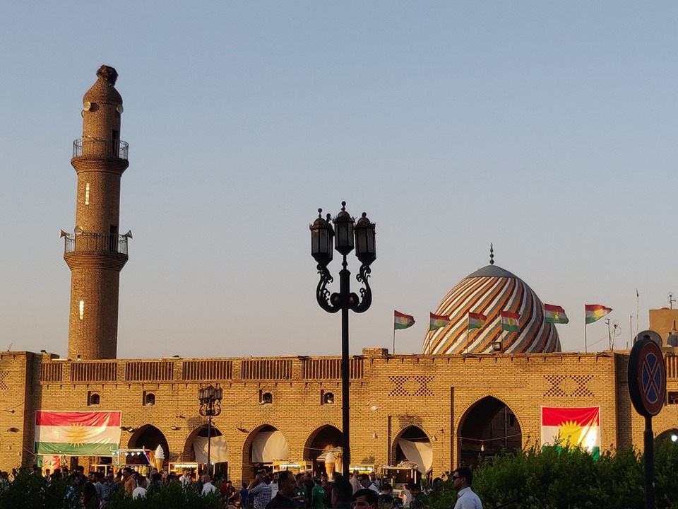 La moschea nella piazza principale di Erbil