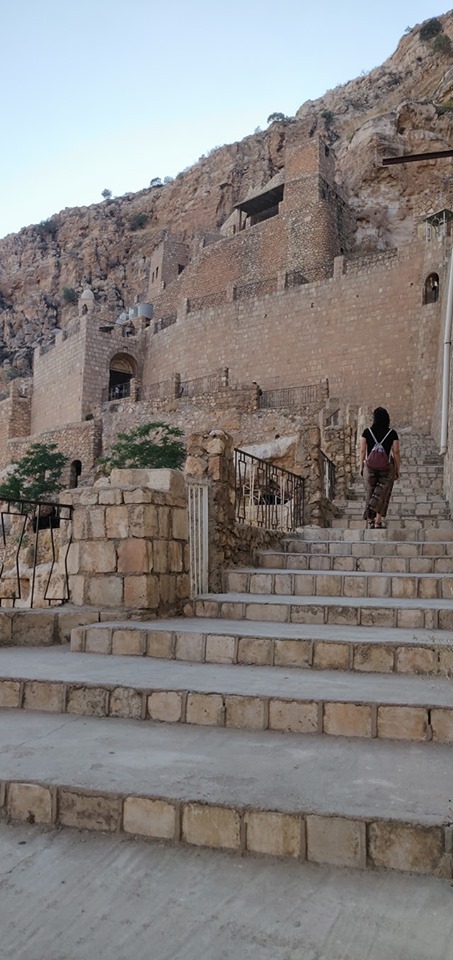 La scalinata che porta al Monastero di Rabban Hormizd ad Alqosh